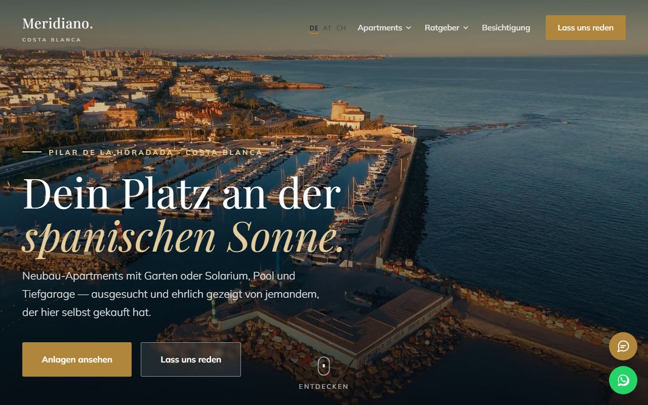 Website: Immobilien an der Costa Blanca